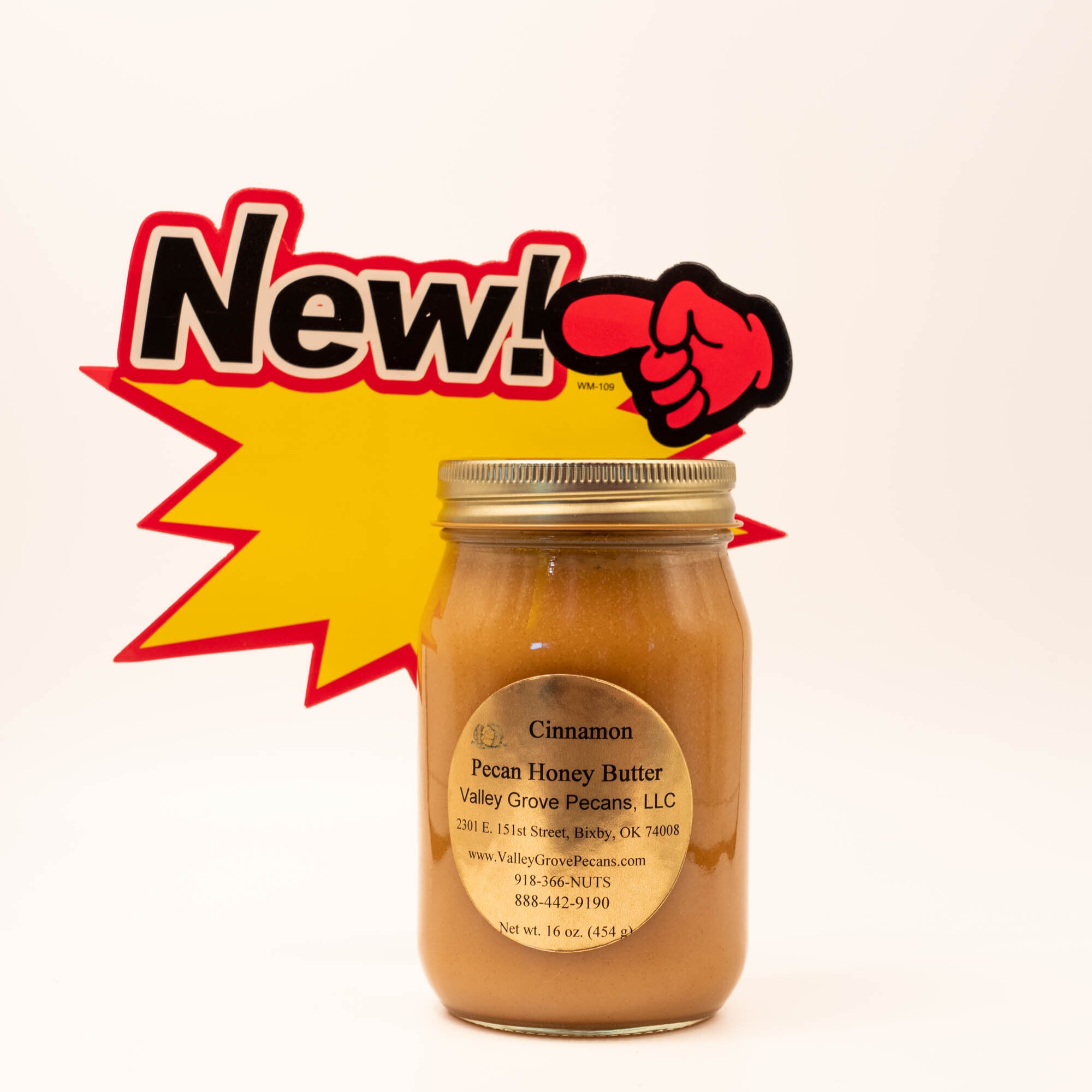 16 oz Cinnamon Pecan Honey Butter VALLEY GROVE PECANS